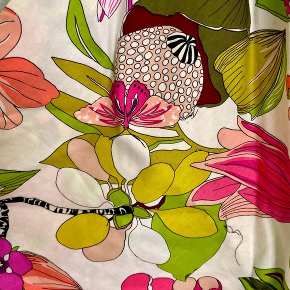 Trina Turk Reversible "Tamika" Secret Garden Halter Top  -Size Small - Picture 5 of 9